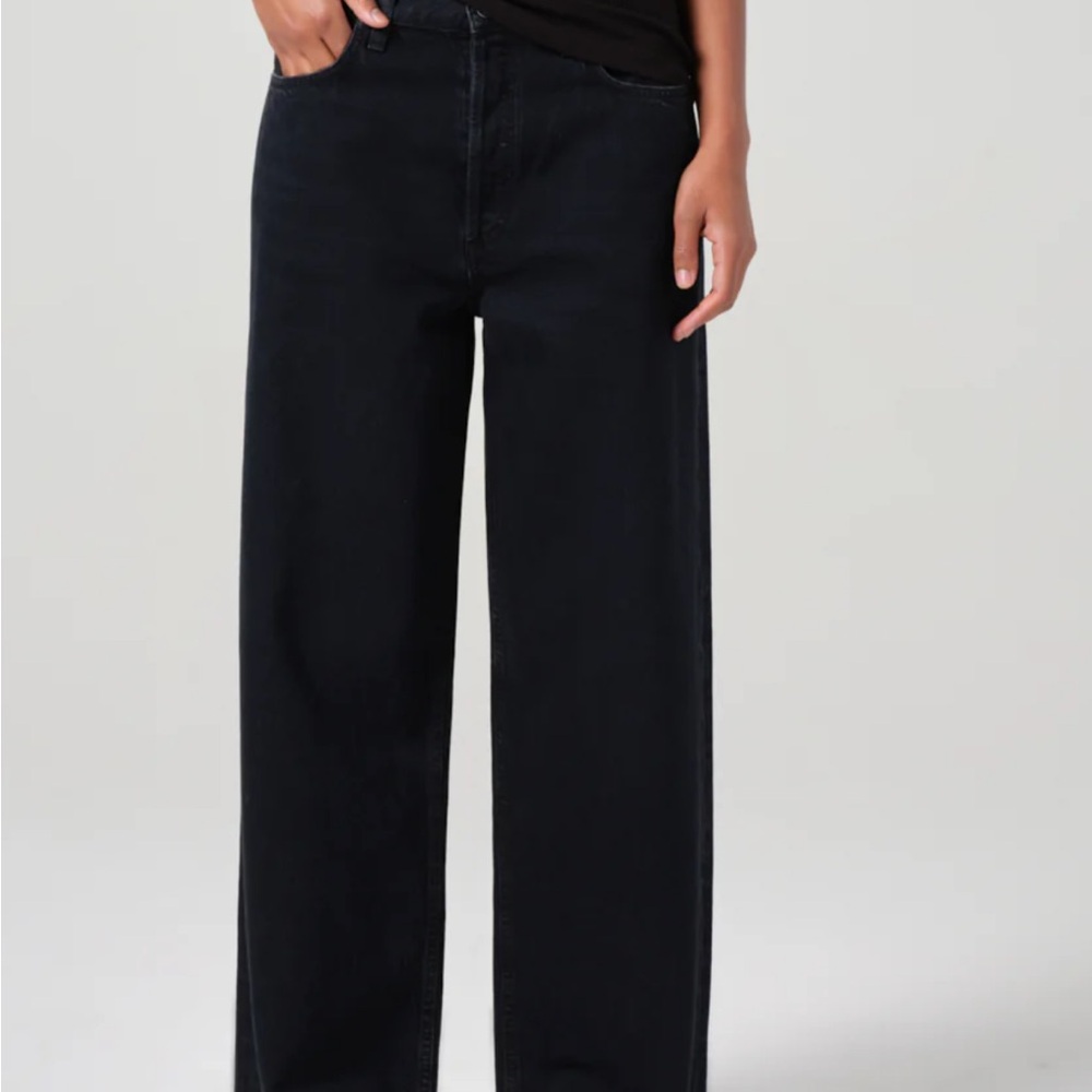 Agolde WOMENS Black Relaxed Jeans